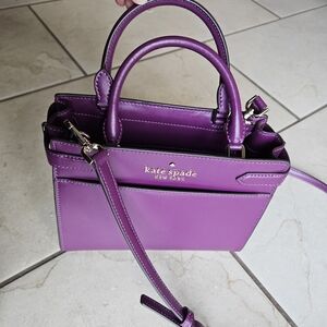 Kate Spade Vibrant Purple Leather Handbag